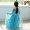 Girls Snow Queen Dress Kids kostuums voor 2023 Carnival Party Prom Gown Cosplay Children Clothing Princess 312 Y 240428