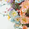 Decorative Flowers 6 PCs 5 Heads Artificial Rhododendron Fake Bouquets For DIY Flower Arrangement Wedding Party Home Decor