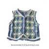 Women's Tanks Women Crochets Cardigans Vests Casual Sleeveless Camisole Crop Top Hollow Waistcoat Outwear