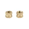 Sacs de rangement M3 x 3 mm Feme Feme Brass Jurled Filened Insert Embedment Nuts 100pcs