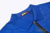 Men Polos Summer Silk Alligator Zipper Zilli Kort ärm T-shirts Black Sky Blue
