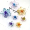 Acessórios para o cabelo 2pcs gradiente de flores cintilantes Mulheres de lantejoulas Sweet Hairpins CRANCO BREASTAS