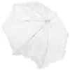 傘のレース傘の女の子雨のためのホワイトパラソル