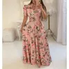 Designer Frauenkleid sexy und modisch digital gedruckte europäische amerikanische Modestil Große Swing -Kleider für Frauen Damen Kleider Frau Klassisches Kleid Arto