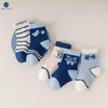 Kindersocken 5 Paare /viel niedliche Baby Jungen Baumwollsocken Cartoon Fußballkinder -Socken für Mädchen Winter Kind Kleinkind Kinder Socken Miaoyoutong Y240504