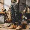 Pantalon masculin American Casual Vintage Travail pour Baggy Outdoor Sweatpants Tactical Cargo Streetwear Men Vêtements Y2K Kpop