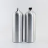 Bouteilles de rangement 8pcs 1l grande taille aluminium vide avec capuchon à vis liquide de savon en métal d'huile essentielle
