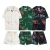 Rhude Designer Men Shirt Set Rhude koszule i krótki garnitur Męs