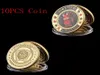 10pcs Token Poker Craft Chip Don039T Play com o Desafio Patrocado do Gold de Diabot Casino Coin3279511