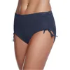 Dames zwemkleding vrouwen hoge taille bikini bodems zijkant trekstring conservatief zwemmen short short voor fijne vrouw midden taille zomerbodem