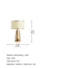 Lâmpadas de mesa Aosong Modern Bedge Luxury Design Golden Desk Lights Home E27 Decorativo para o quarto da sala de estar quarto quarto