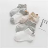 Детские носки 5 пары/много детские носки для мальчика девочка детская детская хлопок милая мультипликационная сетка для весеннего лета 1-12 лет.