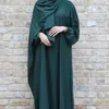 Vêtements ethniques Abaya noire musulmane avec hijab pour femmes Jilbab 2024 Ramadan Long Robe Prayer Vêtements Islamic Dubai Kaftan Modest Abayas