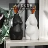 Vazen Noordse ins Home Decor Abstract People People Body Resin Statue Handwerk ornamenten Simulatie Figurine Art Gedroogde bloem