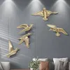 Decoración de sala de estar de pared de pájaro tridimensional simple 3D