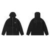 Trapstar Brand European e American Street Fashion Black Letter Rama's Men's Giacca da uomo sciolto Casual High Street Zipper Windbreaker