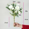 Decoratieve bloemen Mini Rose 15 Heads Fall Decoratie gekrulde Roses Branch Luxe Fake Wedding Home Decor Artificiales