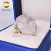 Hip Hop Diamond Fine Jewelry 925 Sterling Silver Moissanite of CZ Zirkon Iced Out Rings