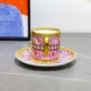 Ury Porcelain Coffee Cup Elegant Cup Set Beverage Milk Cup Cup Kitchen Tabledare Cup Plate