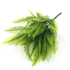 Fleurs décoratives asperges artificielles Fern Grass Plant vert Décoration extérieure fausse salle de mariage en plastique Cérémonie WE R4J9