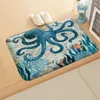 Teppiche Vintage Marine Organismus gedruckte Bodenmatten Türmat Digitale Küche und Badezimmer Langstreifen Wasser absorbieren Non Slip