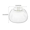 Bols White Elegant Dumpling Table Varelle Plaque en forme de pétoncle avec une grande capacité de stockage