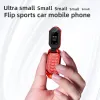 Neueste Ulcool F18 Mini Clamshell Mobiltelefon 1.08 "Autoschlüssel Single Sim Wireless Bluetooth Dialer Handsfree Mini Small Flip Handy