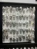 Ganzes 50pcs Lot Gothic Big Skull Ring Bohemian Punk Vintage Antique Silver Mix Style Herren Mode Schmuck Skelett Ring Größe 2261C1260766