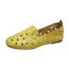 الحجم 35-42 أحذية الصيف مربعة إصبع القدم للنساء مع مصمم الأحذية ناعمة متسكعات متسكع