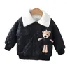 Jackets de inverno moda roupas de bebê crianças meninos meninas jaqueta quente de garotas casaco de criança casual traje de algodão infantil sportswear