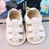 Eerste Walkers Summer Baby Step Shoes Babys paar van kleuters Sandalen Adem Non Slip Boys and Girls Fashion H240504