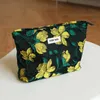 Organizzatore cosmetico Fiore giallo Design con cerniera di grande capacità con cerniera per donna Borsa di stoccaggio sacchetto da viaggio per cammino per mano per mano per mano Y240503