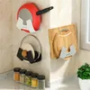 Kitchen Storage Wall-mounted Rack Strong Load Convenient Does Not Occupy Land No Damage To The Wall Household Tool Accessories Lid