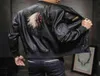 Neue Männer039s Leder männliche Mantel Frühling Autumn Stickerei Streetwear Casual Pu Motorcycle Jacke Männer Marke Kleidung BF20352750946