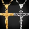 Bijoux Wholecrucifix Collier solide Men039S 18 Christian Cross Factory GOD GOD GOD FEMMES GF CHARMES LIGNES PENDANT K FASHI5642787