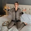 Dames pyjamas zijden pyjama's cartoon huis slijtage lingerie sexy slaapkleding nachtkleding plus size lingere broek pakken damespak