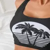 Bikini de maillots de bain féminin Bikini en deux pièces Suite du maillot de bain 2024 à la coco à lacets de coco plage pour une femme