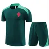 2024 Portugal Tracksuit Jerseys Football Training Costume 24 25 Nouveaux manches de shorts Portugal Kits de chemise sur survie