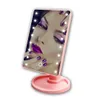 Neue 360 -Grad -Rotation Touchscreen Make -up Mirror Kosmetische Falten tragbare kompakte Tasche mit 1622 LED -Leuchten USB -Ladegerät1398506