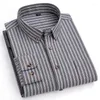 Chemises décontractées pour hommes Coton Flanelle Soft Fit Fit Fit à manches longues Brackaged Pocket Pocket Forft Comftong Plaid S-5XL