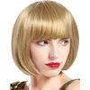 fluffy Wig of trim any skin face color womens short Qi hair bangs Bobo wig head cover high temperature silk mechanism