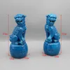 Paar foo dogsfu honden boeddha honden Chinese voogd leeuwen keramische sculptuur 240429