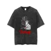 Men Vintage Tshirt Berserk Streetwear футболки вымытые ретро-печатные футболки Mits Mits с короткими рукавами Y2K Tops Летни