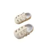 First Walkers Sandals per bambini per ragazzi Summer Nuovi scarpe anti-slip con fondo morbido Cavalca il bambino per neonati in pelle H240504