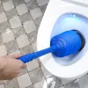 Set Toilettenkolben Hochdruckschub Starker Saugnapfbecher Mehrschichtiger Langes Griff manuelles Badezimmer Toilettendredger Clog -Entfernung