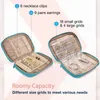 Juwely Travel Organizer Hülle Transparent Schmuck Speicherbuch Ring Bindungsbeutel Halskette Ohrringe Ringe Armbänder 240426