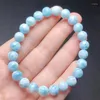 Link Armbänder natürliches Larimar Armband Großhandel Design Stretch Polychrom handgefertigte Perlen Heilung Frauen Schmuck Geschenk 1PCS