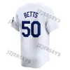 Nuova 2024 Mookie Betts Jersey Shohei Ohtani Baseball Clayton Kershaws Freddie Freeman Enrique Hernandez Los Angeleses Yoshinobu Yamamoto Tyler Glasnow Will Smith Smith