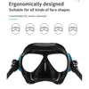 아폴로 유사한 합금 프레임 프리 다이빙 마스크는 근시 마스크 안경을 장착 할 수 있습니다. 저용량 65cc 스쿠버 마스크 풍선 습식 튜브 240429