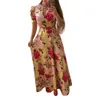 Designer Frauenkleid sexy und modisch digital gedruckte europäische amerikanische Modestil Große Swing -Kleider für Frauen Damen Kleider Frau klassisches Kleid Umfa